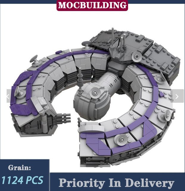 MOCBUILDING Space Movie Class Control Schiff Modellbau Stein grau - Bild 1