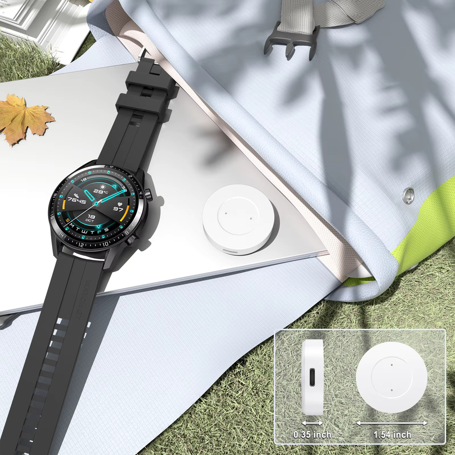 Ladeadapter für Huawei Watch GT, GT2, GT 2e und Honor Magic Watch 2 in Schwarz - Bild 3