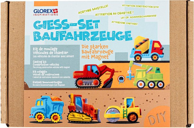 Glorex Bastelset Baufahrzeuge Bunt / Mehrfarbig - Bild 1