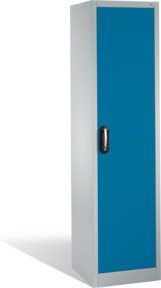C+P Werkzeugschrank mit Drehtür und Zylinderschloss, 4 Böden, Farbe Lichtblau und Lichtgrau, H x B x T: 195 x 50 x 50 cm - Bild 1