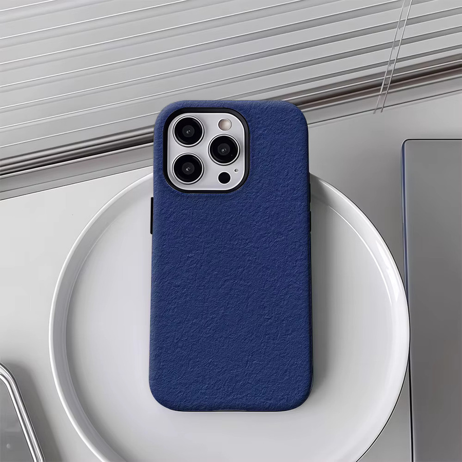 Robuste Marine-Textur Handyhülle von Potdemiel für iPhone 17 16 15 14 13 Pro Max Plus in Blau mit Magnetfunktion - Bild 4