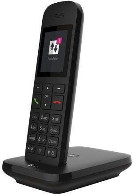 Deutsche Telekom Sinus 12 Schnurlostelefon mit Rufnummernanzeige und Freisprecheinrichtung in Schwarz - Bild 2