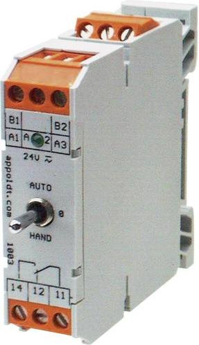 Appoldt Industrierelais RM-1W/Rückm. in Grau mit 24 V/DC und 24 V/AC Nennspannung, 8A Schaltstrom und 1 Wechsler - Bild 1