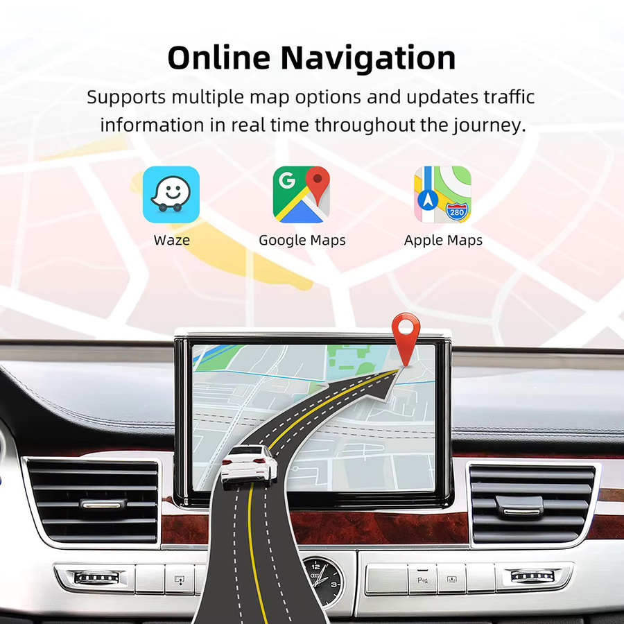 ANYFAR Drahtlose CarPlay und Android Auto Schnittstelle für Audi A8 2010–2017 mit Mirror Link, AirPlay, Bluetooth und Rückfahrkamera, Schwarz - Bild 5