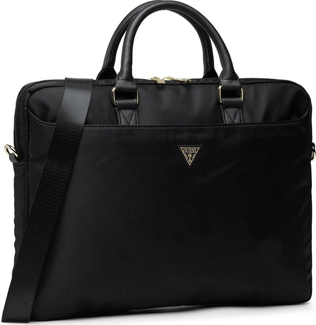 Guess Triangle Logo Laptoptasche für 16-Zoll-Geräte in Schwarz - Bild 1