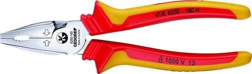 Gedore VDE Kraft-Kombinationszange mit Hüllenisolierung, Rot, 180 mm - Bild 1