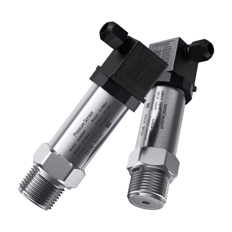 XUYANGQIDIAN Drucksensor Drucktransmitter G1/2 mit 4-20mA und 0-10V für Öl, Wasser und Gas in Silber - Bild 2