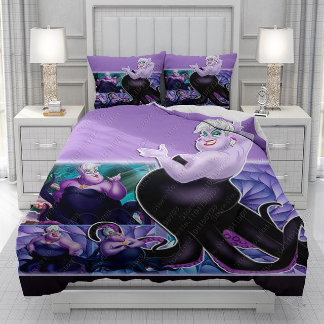 Softura Disney Bettwäsche Set mit Ursula, Maleficent und Hocus Pocus Motiven, Mikrofaser, lila, B/H: 220 x 240 cm - Bild 1
