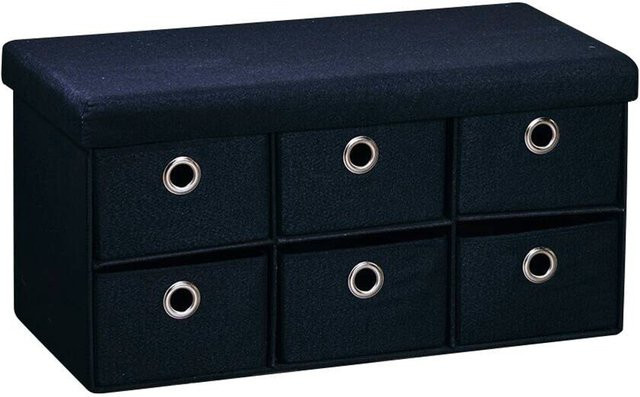 Kesper Sitzbank aus Polyester in Schwarz, B/H/L: 39 x 8,7 x 78 cm - Bild 1