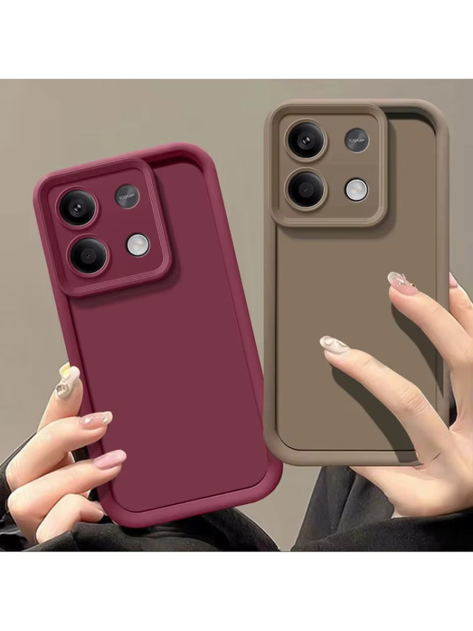Stoßfeste Silikonhülle für Xiaomi Redmi Note 14 4G 5G in Schwarz mit mattem Skin-Feel-Finish - Bild 3