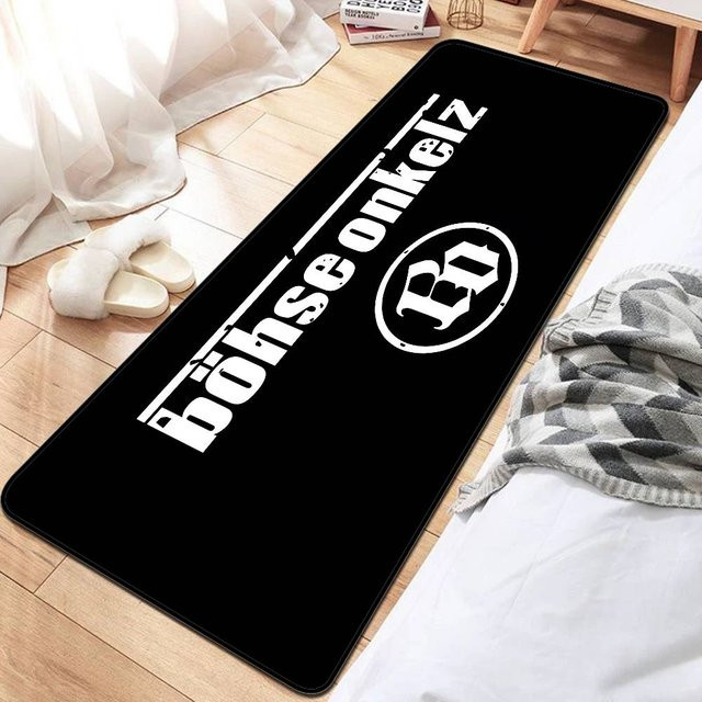 Rutschfeste Fußmatte Böhse Onkelz in Schwarz, B/B: 80 x 50 cm - Bild 1