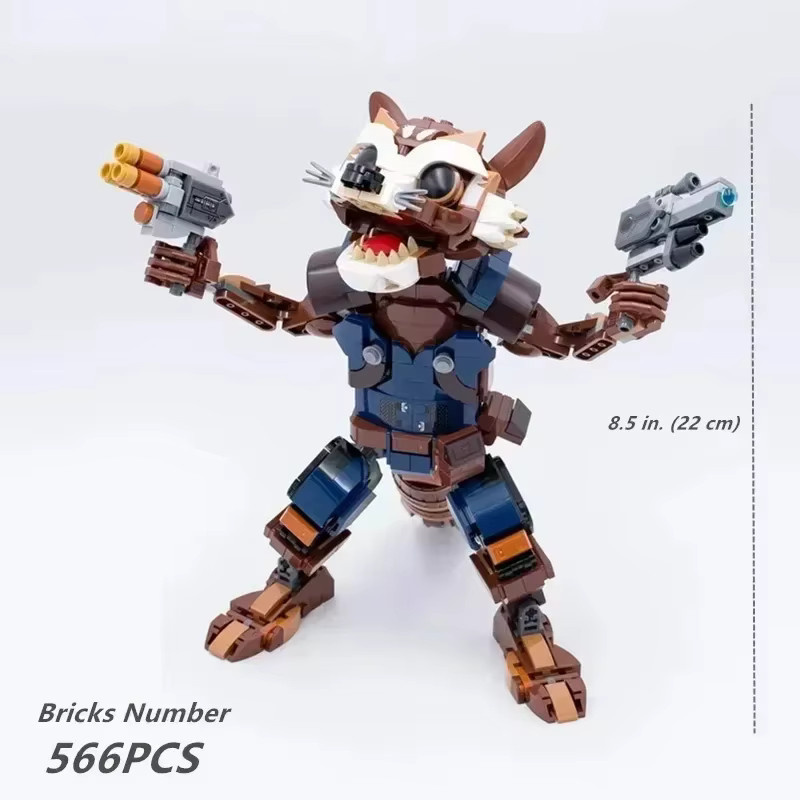 Hot Toys Marvel Rocket Baby, Baustein-Set, 566 Teile - Bild 6