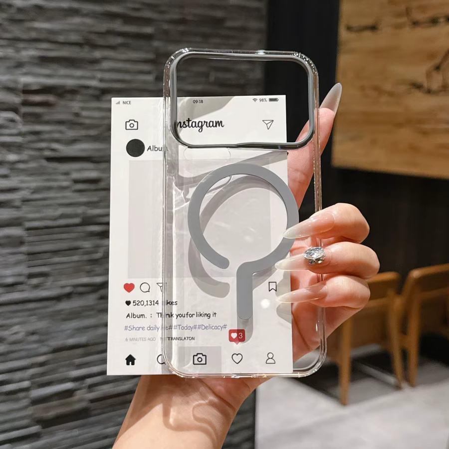 Magnetische Schutzhülle für Xiaomi POCO F8 Ultra und POCO F8 Pro aus transparentem Hartplastik mit Unterstützung für kabelloses Laden - Bild 1