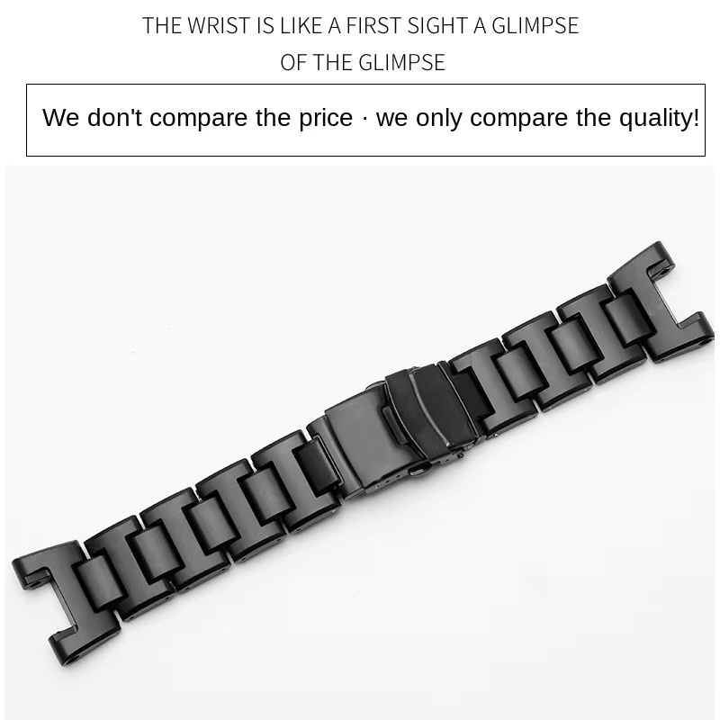 Casio Uhrenarmband Edelstahl, Schwarz, Unisex - Bild 3