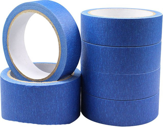 3er Set blaues Abdeckband aus Papier für Sprühfarbe und 3D-Druck ohne Rückstände - Bild 1