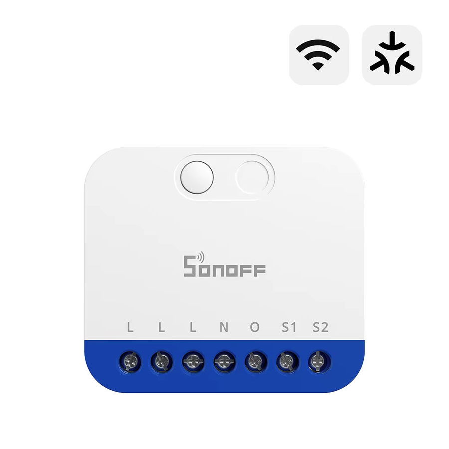SONOFF MINI-DIM Extreme Matter Smart Dimmer Switch mit Wi-Fi, flimmerfreies Dimmen und Leistungsüberwachung, Weiß - Bild 1