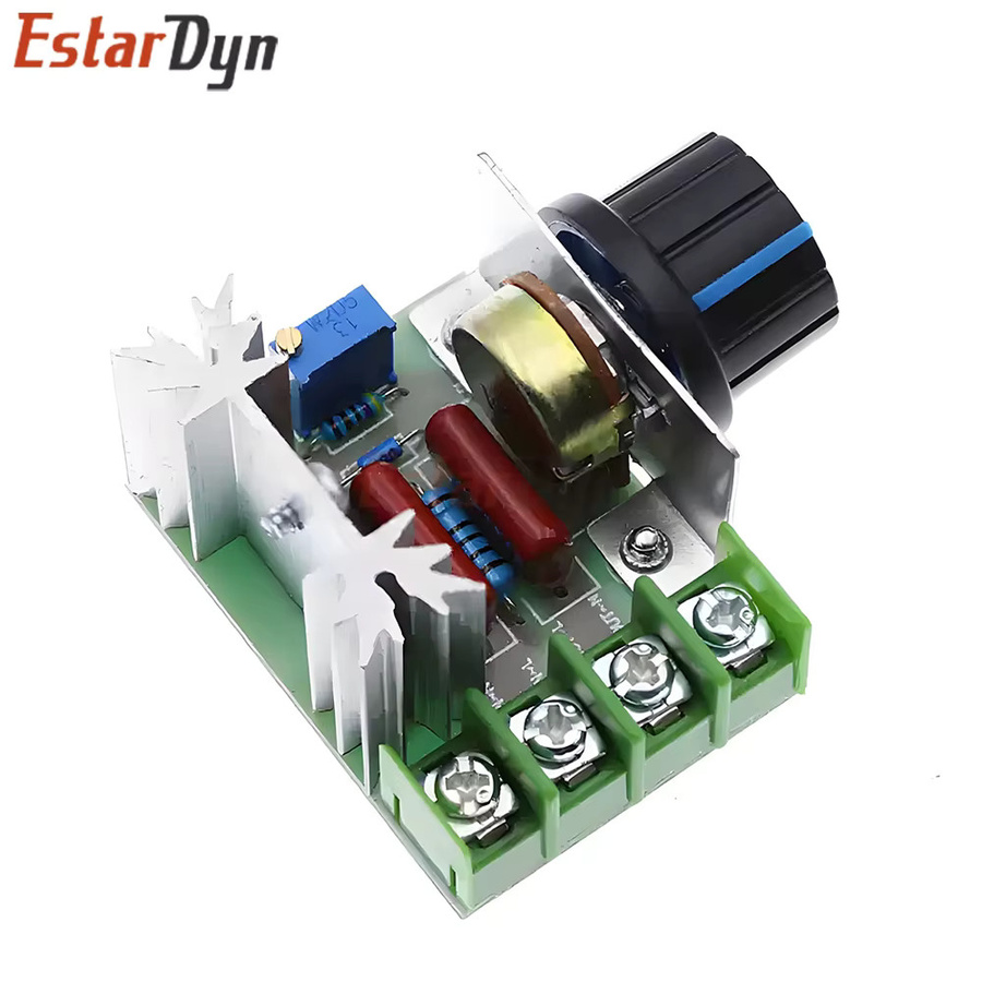 Estardyn SCR-Spannungsreglermodul 2000 W mit Thermostat und Phasensteuerung für industrielle Heizungen, AC 220 V - Bild 2