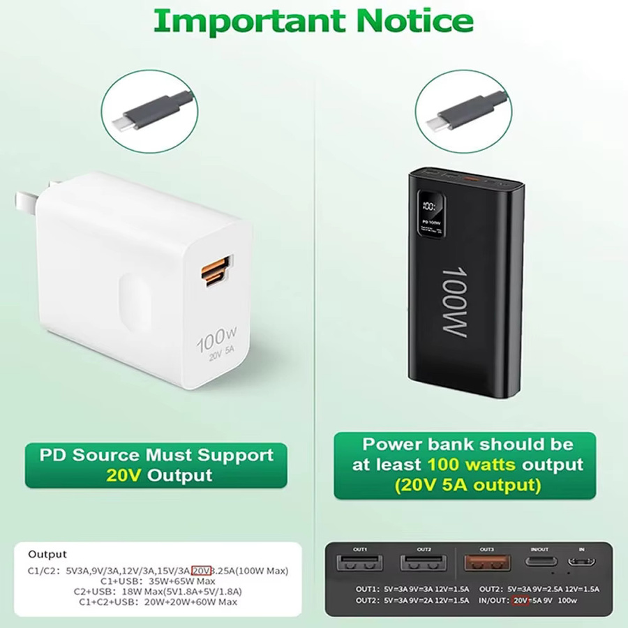 ToolkitRC USB-C auf XT60 Adapter Ladekabel PD 100W in Schwarz - Bild 4