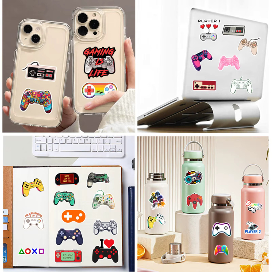 Gamepad Joypad Graffiti Aufkleber Set in Multicolour für DIY Scrapbooking, Laptop, Telefon und Skateboard - Bild 3