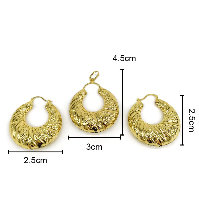 HIPUNK Schmuckset, 18-Karat-vergoldetes Kupfer, Damen - Bild 6