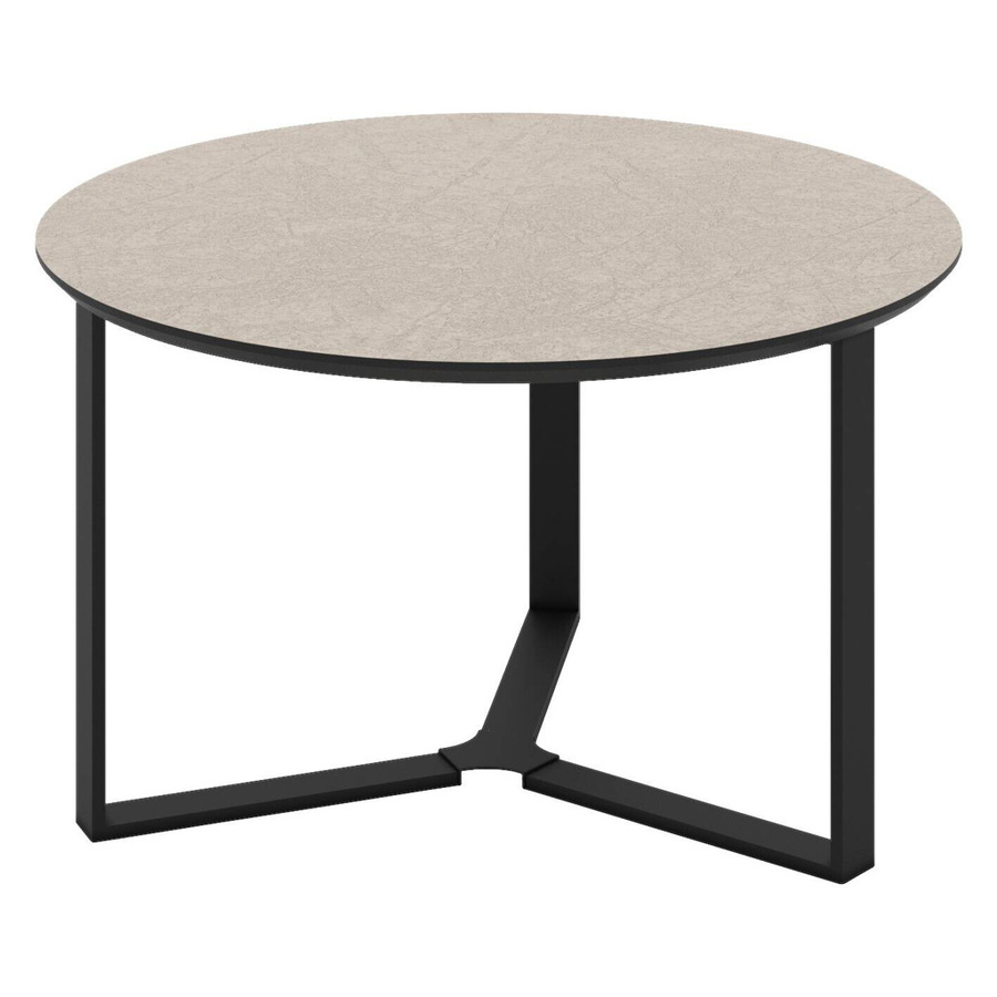 Couchtisch Hela modern in Braun und Beige mit abgerundeten Kanten B/H: 80 x 45 cm - Bild 2