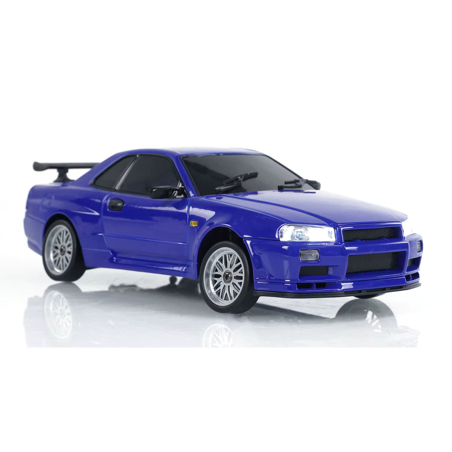 LDRC RC-Rennwagen, 1/18, ferngesteuertes Drift-Fahrzeug, blau - Bild 2