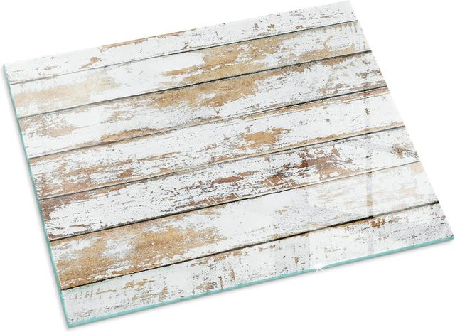 Tulup Glasplatte für Kaminöfen in Weiß, B/T: 80 x 60 cm - Bild 1