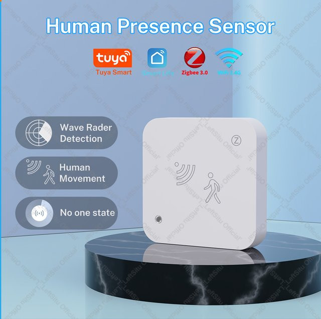 Tuya Zigbee WiFi 24G MmWave Radar-Detektor Präsenzsensor für Smart Home Security in Weiß - Bild 1