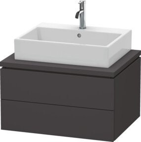 Duravit Waschtischunterschrank L-Cube in Graphit Matt mit 2 Schubladen, B/T: 72 x 54,7 cm - Bild 1