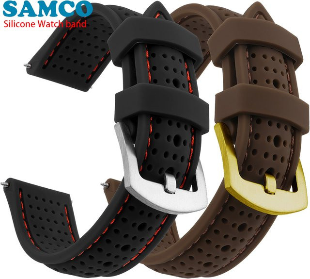 SAMCO Uhrenarmband Silikon, Unisex - Bild 1