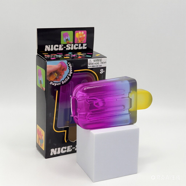 Nice-Sicle Gradient Eis am Stiel Squishy Spielzeug in Multicolour für Stressabbau und Kinder als Partygeschenk - Bild 1