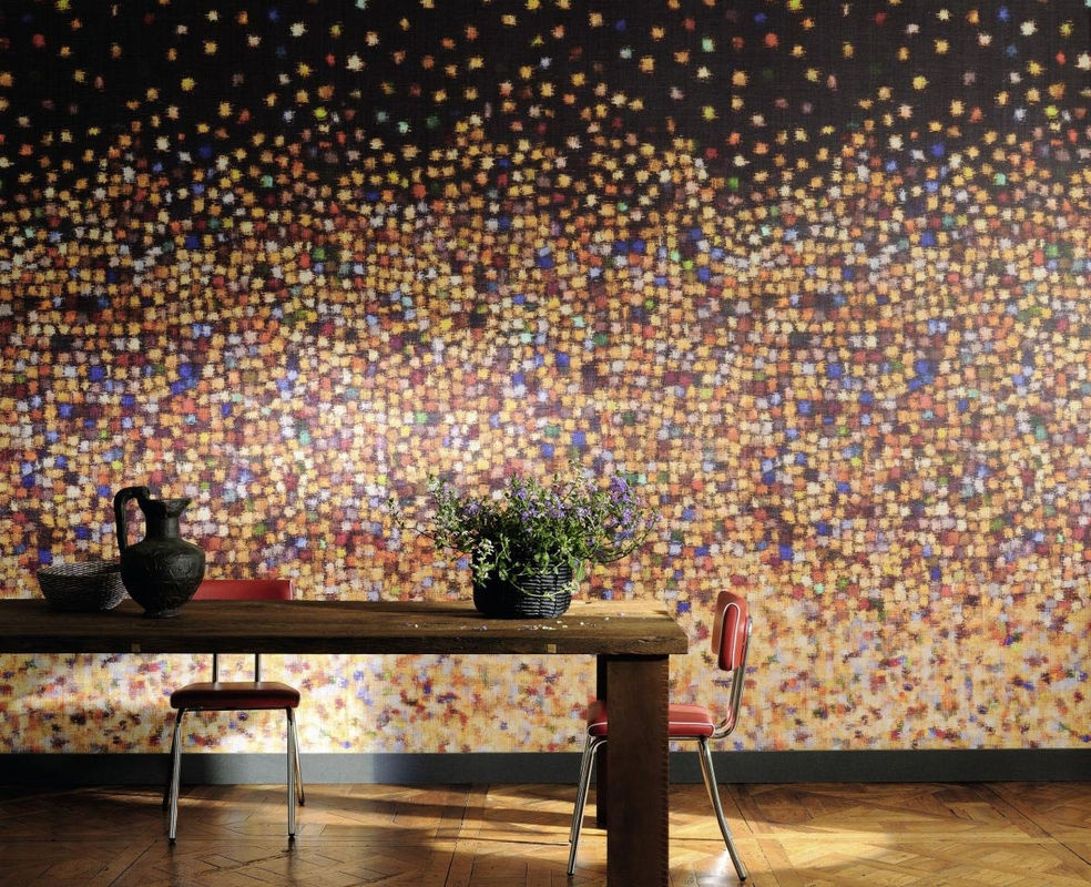 Elitis Mural A big Splash VP 604 01 Tapete aus Vinyl in Multicolour mit Orange und Gold - Bild 2