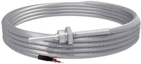 Emko Temperatursensor RTMS-M03-L100-K02 Pt100 in Silber, Messbereich -50 bis +400°C, Fühlerbreite: 3 mm - Bild 1