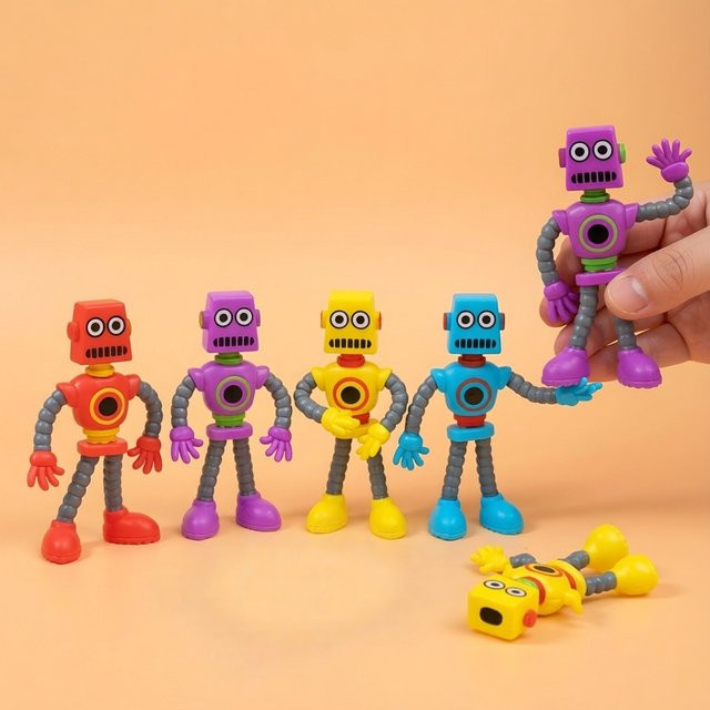 soulbao Drahtroboter-Spielzeug, Roboter, Metall, Bunt / Mehrfarbig - Bild 1