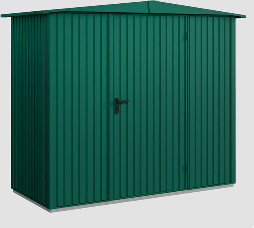 Ecostar Gerätehaus Trend-S aus Metall in Grün, B/H/T: 238 x 216 x 107,8 cm - Bild 4