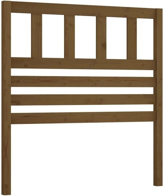 vidaXL Kopfteil aus Kiefer-Massivholz in Honigbraun, rustikales Design, B: 81 cm, H: 100 cm, T: 4 cm - Bild 1