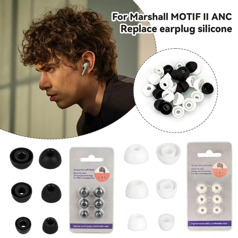 MOTIF II ANC Ersatz-Ohrstöpsel aus Silikon in Schwarz, 3 Größen-Set für In-Ear Kopfhörer - Bild 3