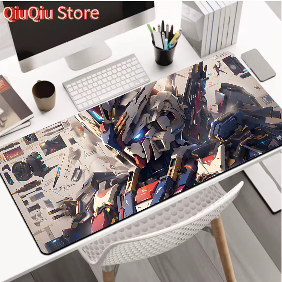 Bandai Gundam Blueprint Style Gaming-Mauspad, wasserdichte und rutschfeste Schreibtischunterlage, Multicolour - Bild 2