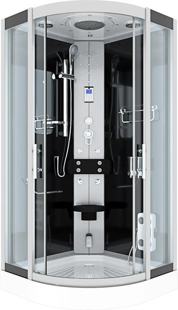 AcquaVapore Dampfdusche Duschkabine mit Regendusche, Handbrause und LED-Beleuchtung, B/T: 80 x 80 cm - Bild 1