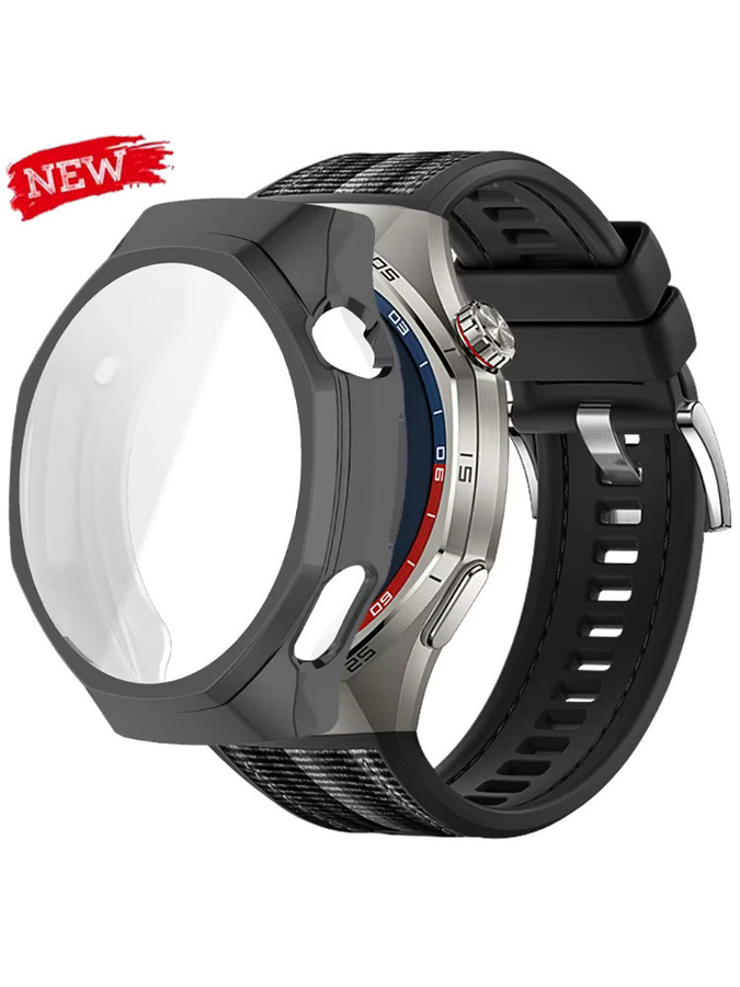 Geekthink Uhrenarmband Silikon, Schwarz, Huawei GT6 Pro 46mm - Bild 2