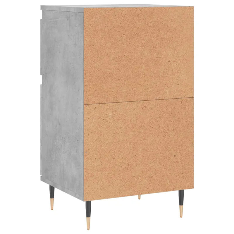 Vidaxl Kommode Modern in Grau aus Holzwerkstoff und Metall, B/T/H: 40 x 35 x 70 cm - Bild 4