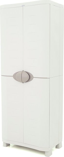 Intergard Kunststoffschrank in Grau mit 4 Einlegeböden, B/T/H: 70 x 20 x 184 cm - Bild 1