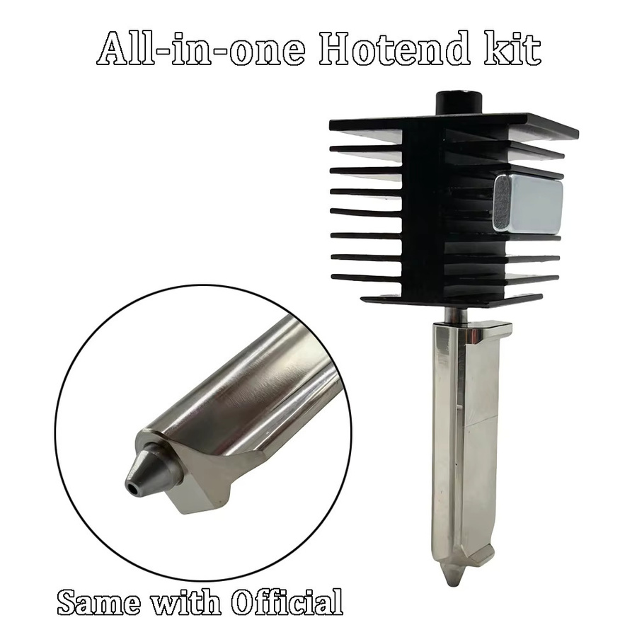 Bambu Lab A1 Mini All-in-One Hotend Kit mit gehärteter Stahldüse für FDM 3D-Drucker, Düsenstärken: 0,2 mm, 0,4 mm, 0,6 mm, 0,8 mm, Farbe: Schwarz - Bild 5