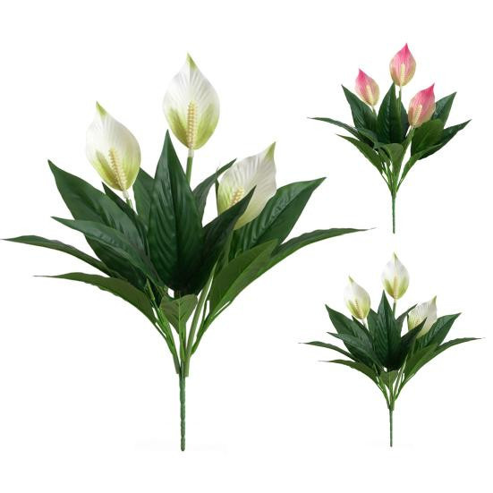 Bluelans Dekoflora Handgefertigte Künstliche Blume in Rosa aus Kunststoff für eine romantische Dekoration - Bild 3