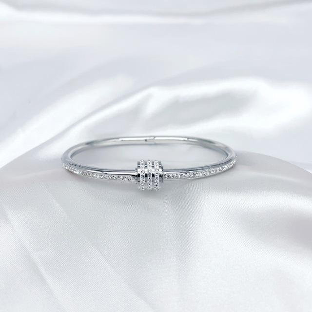 Armband Damen, Edelstahl, Gold, Zirkonia - Bild 1