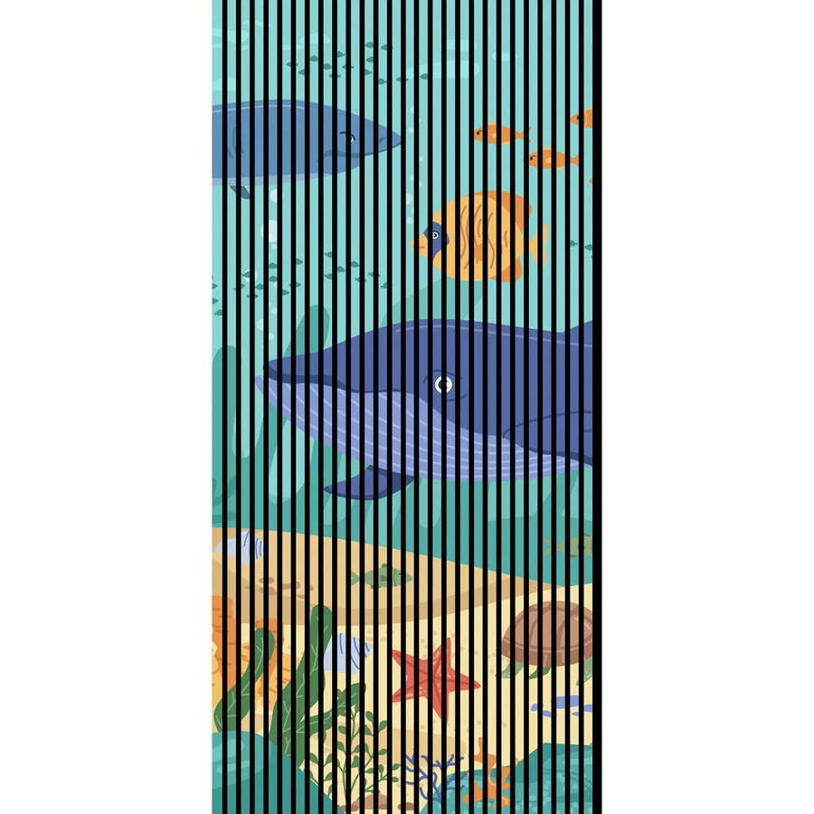 FN Acustico Akustikplatte Moby Bunt aus PET und MDF mit Klebefläche H x B x T: 2.400 x 1.133 x 19 mm - Bild 2