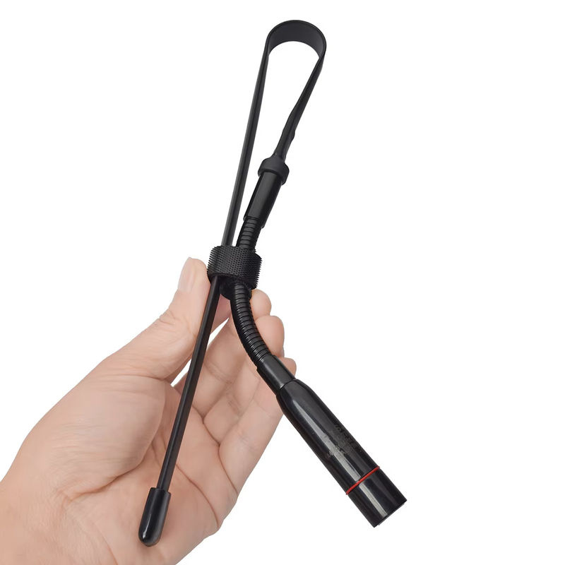 YNIBST Dualband-Schwanenhals-Taktische-Antenne 144/430 MHz mit SMA-Stecker in Schwarz für YAESU VX-1R, VX-2R, VX-3R und Baofeng BF UV3R - Bild 2