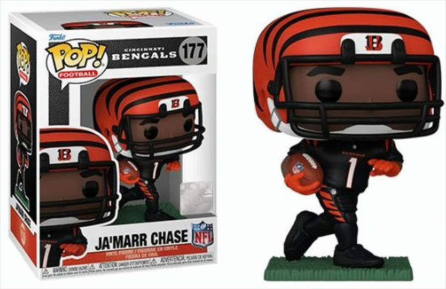 Funko NFL Ja'Marr Chase Cincinnati Bengals Vinyl Figur Bunt - Bild 1