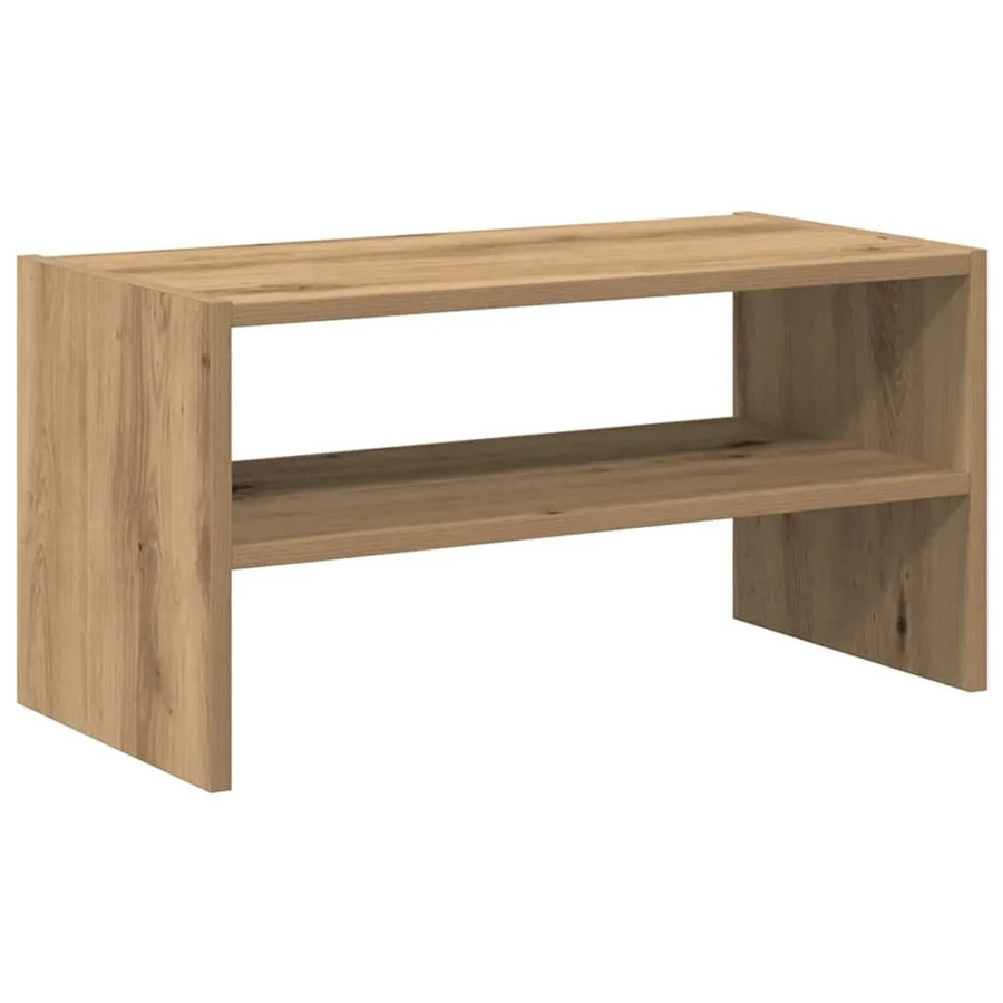 vidaXL Schuhregal stapelbar Artisan-Eiche, Farbe Braun, B/T/H: 60 x 30 x 30,5 cm - Bild 2