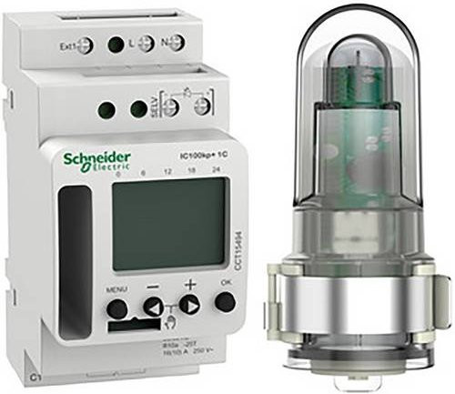 Schneider Electric CCT15494 Dämmerungsschalter mit Twilight-Sensor für die DIN-Schiene in Weiß - Bild 1